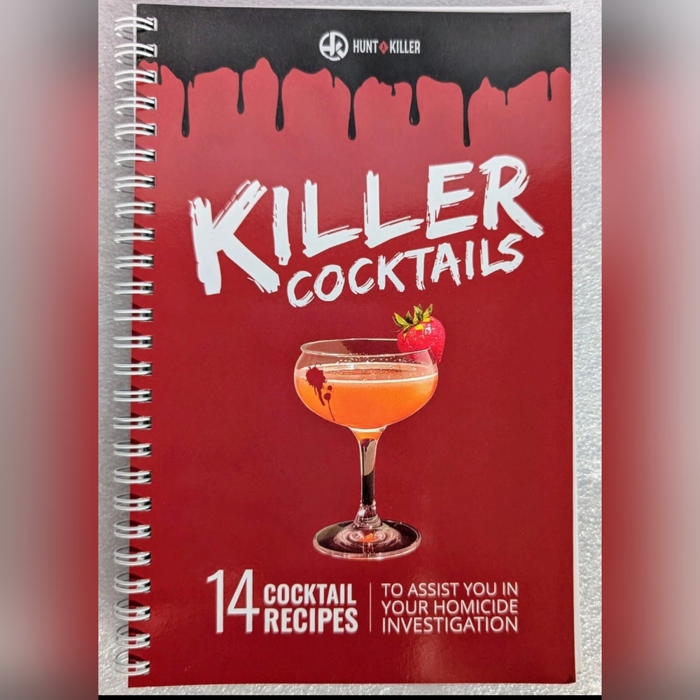 Hunt A Killer Red Cocktail Recipe Book